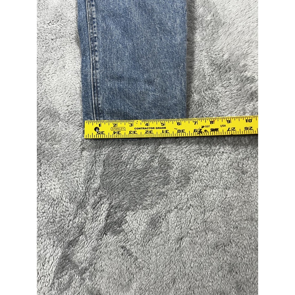 New American Eagle Jeans Women 10 Blue Distressed Highest Rise Mom Jean - Picture 2 of 14